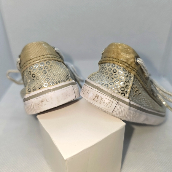 Sperry Top-Sider Bahama Crib Sz 2M Slip-on Silver Circle Print - Picture 8 of 13